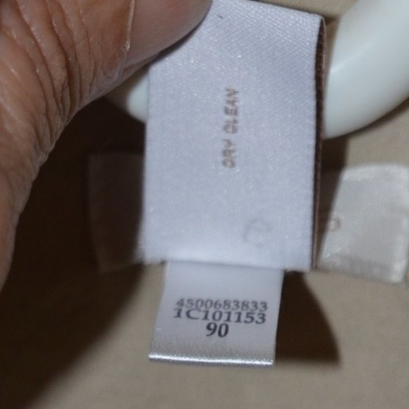 Chico's Tan Khaki Safari Blazer Linen Blend Stretch Pockets Womens Size 0 - Picture 10 of 12